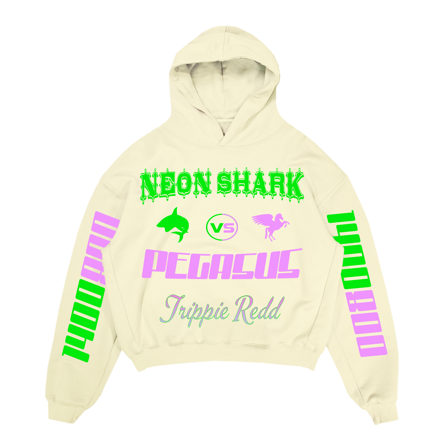 trippie redd neon shark hoodie